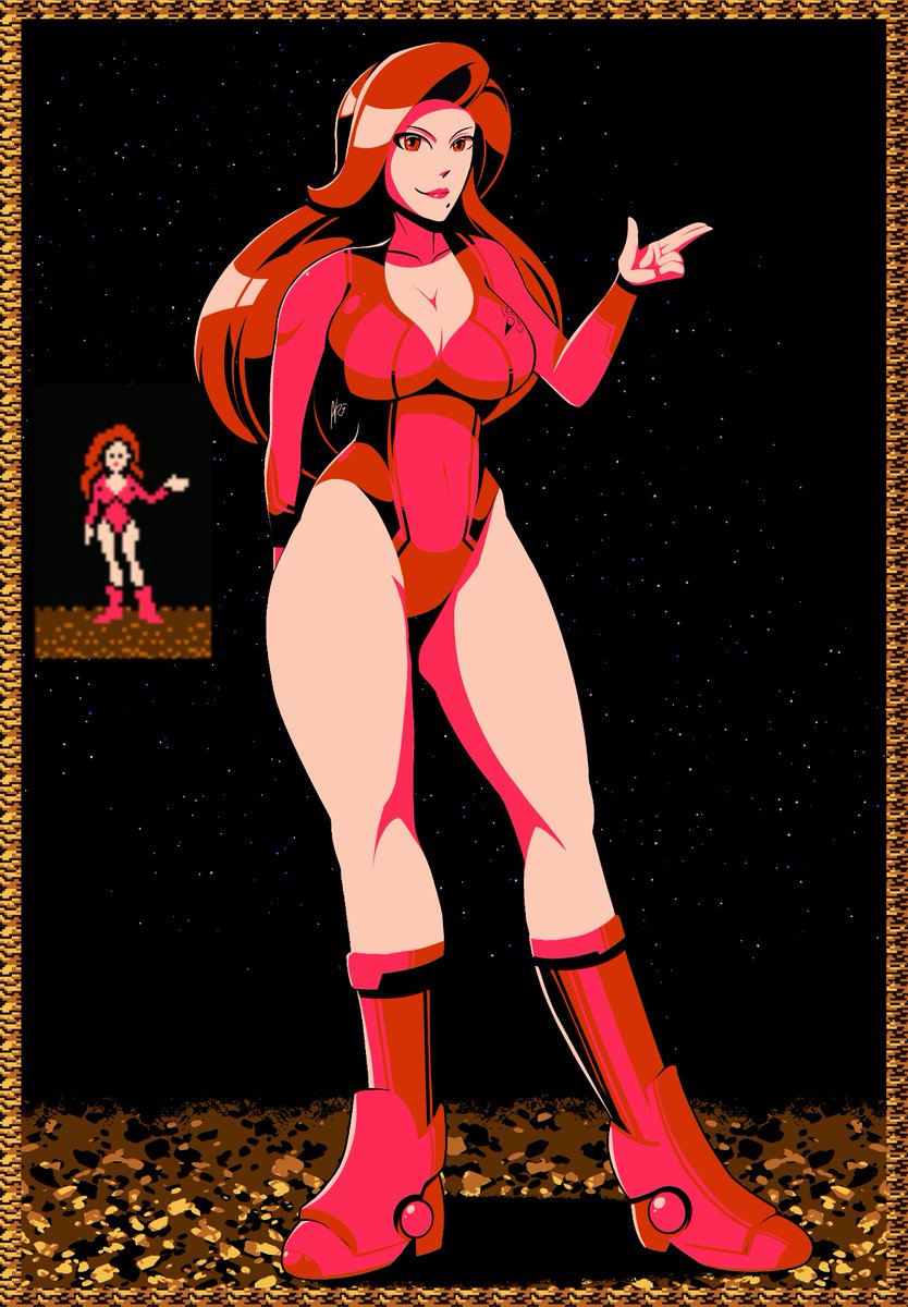 NRG_98's tweet image. NES Samus redraw 🪼