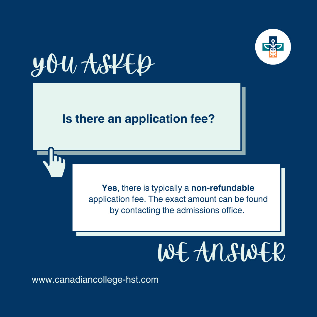 🎓 FAQ: Is there an application fee?

Yes, there is typically a non-refundable application fee. The exact amount can be found by contacting the admissions office.

🌐admissions@canadiancollege-hst.com
📞+519-977-1222

Apply Today! 🌟 #Admissions #CCHST #Education #FAQ
