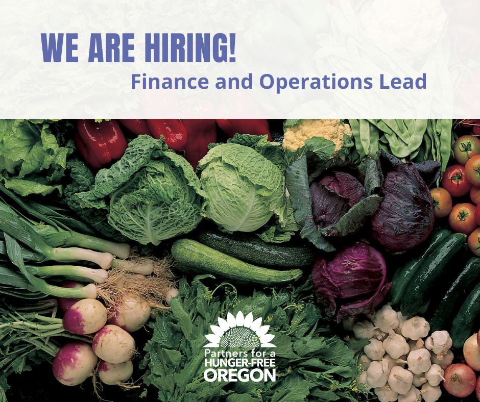 hungerfreeor's tweet photo. Are you a spreadsheet whiz who loves making an impact? We're hiring a Finance and Operations Lead at Partners for a Hunger-Free Oregon! 

Apply now and let’s build a hunger-free Oregon together! Head to https://t.co/YEXnj3kCt9 for all of the details. 

#NowHiring #NonProfitJobs https://t.co/S8hMTQqRkO