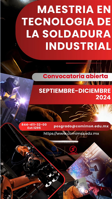 FORMA PARTE E INSCRIBETE A NUESTRA MAESTRÍA EN TECNOLOGÍA DE LA SOLDADURA INDUSTRIAL

¡¡CONVOCATORIA ABIERTA!!”