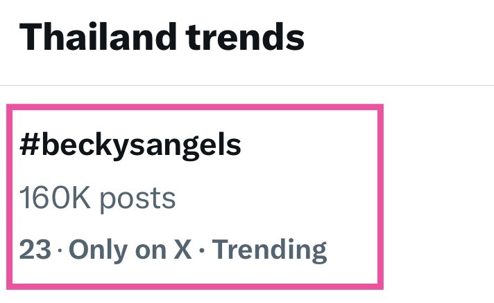 becky_data's tweet photo. 160k posts ~ Thailand trend 

#Beckysangels #BeckyArmstrong #LOrealParisTh #BeckyAirportFashion https://t.co/cQaUTGzoJ9