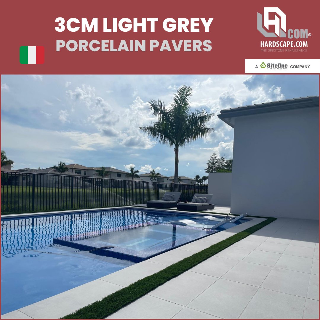 Hardscape_Com's tweet image. Elevate your pool deck with the timeless beauty of 3CM porcelain pavers. Designed for durability and low maintenance, they make your outdoor space a relaxing retreat. 🌊🏖️ #PoolsidePerfection #OutdoorLuxury
