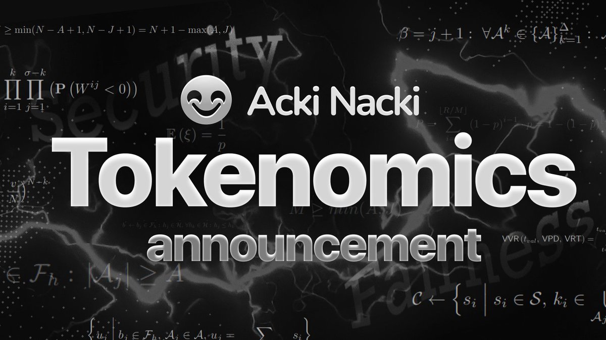 Acki Nacki (@ackinackichain) on Twitter photo The tokenomics documentation has been published: docs.ackinacki.com/tokenomics
Rewards are divided among three groups of network participants in Acki Nacki.
💎 Block Keepers…
Who keep the network ticking. They are shapeshifters.
They become me when they produce blocks. They are The tokenomics documentation has been published: docs.ackinacki.com/tokenomics
Rewards are divided among three groups of network participants in Acki Nacki.
💎 Block Keepers…
Who keep the network ticking. They are shapeshifters.
They become me when they produce blocks. They are