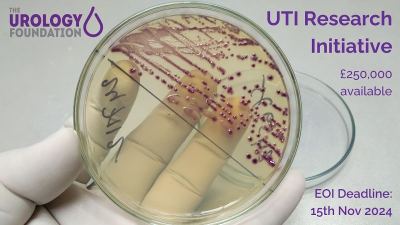We're delighted to invite applications for the first grant call of our Urinary Tract Infections Research Initiative - worth up to £250,000.  Deadline for expressions of interest is 15 November 2024. For more details visit: ow.ly/mKlq50TqH1n

#Urology #UTIs #R&amp;D #Research
