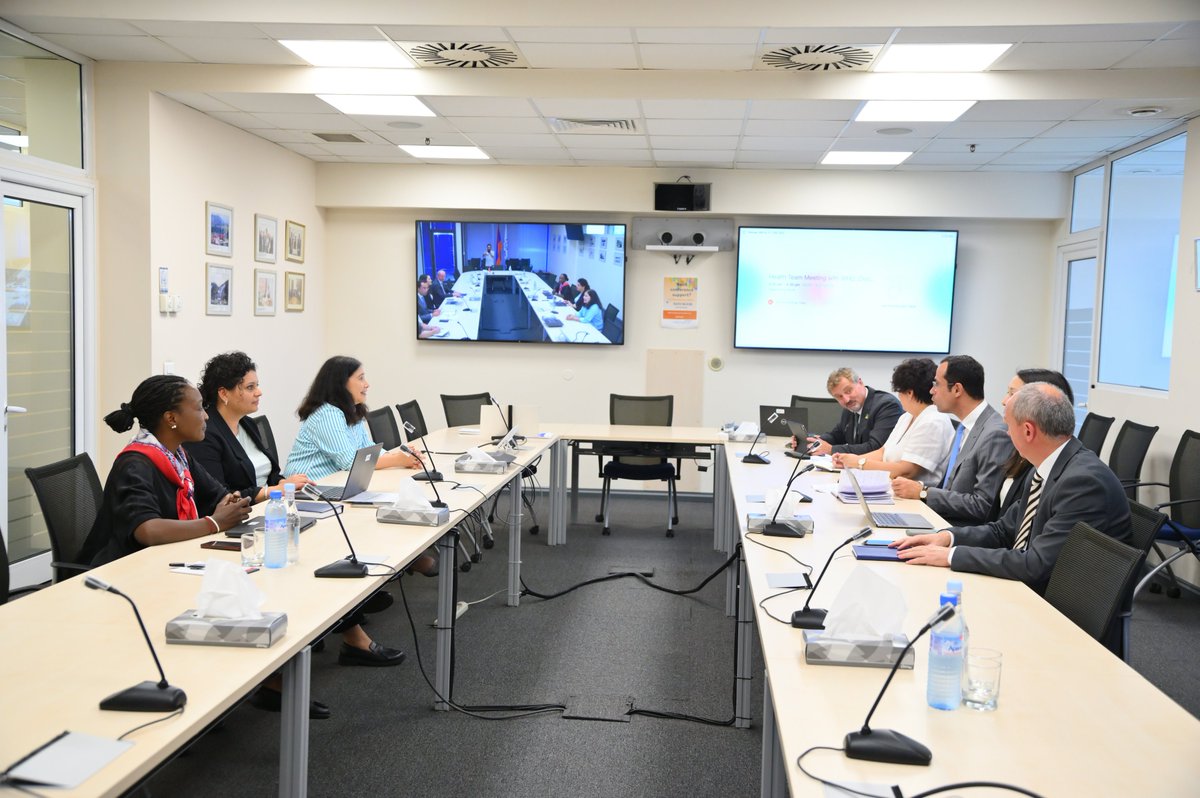 WHOArmenia's tweet photo. Experts from WHO European Center for PHC & @WHOArmenia consulted @MinHealth_Arm & stakeholders on development & implementation of #PHCmodel of care aligned with country needs and priorities.
The activity was implemented with support of @UHCPartnership.
@EU_Armenia https://t.co/0ne137NcJf