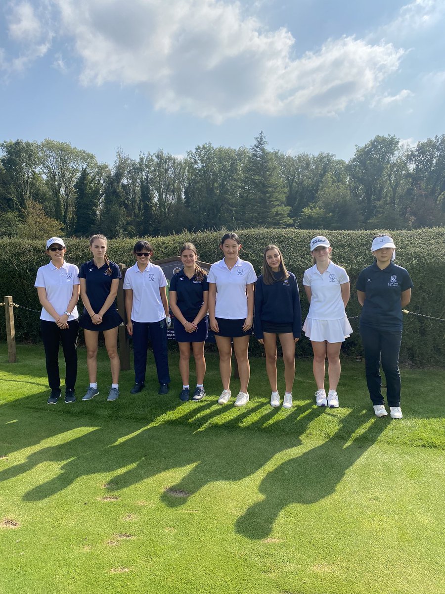 Our first ever girls golf team match today against Cheltenham Ladies College. 
Good luck - Izzy, Taylor, Emily and ViVi. 
Beautiful course conditions <a href="/LongAshtonGolf/">Long Ashton Golf Club</a> again.