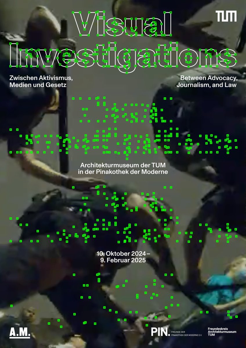 bellingcat's tweet photo. You will soon be able to see first-hand how Bellingcat uses visual and sound analysis techniques in our research, within this new exhibition at @ArchTUM in Munich. Our team, alongside @cerosetenta, has been working hard on this immersive exhibit and we're excited to see it live. https://t.co/R7IaHJf3DE