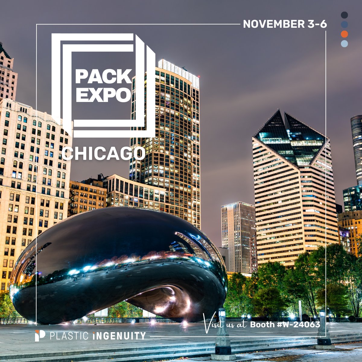 The countdown begins for the most awaited event - #PACKEXPOInternational! Plastic Ingenuity will showcase our custom packaging solutions at booth #W-24063 from November 3-6 in Chicago. #MeetUsAtPackExpo #CustomThermoforming
