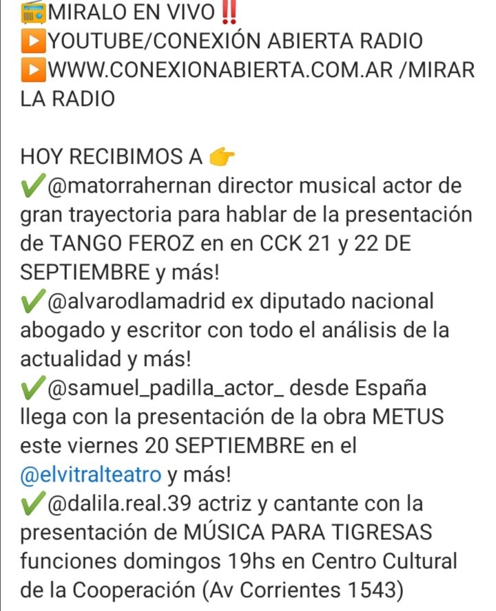 grandiosaposta's tweet photo. HOY JUEVES DE 16 A 18HS TE ESPERO EN #Fannysinmiedo por @conexionabierta con grandes invitados!!!
MİRALO EN VİVO POR YOUTUBE 👉
https://t.co/c2f1k80QtU https://t.co/gTxLzdWkLc