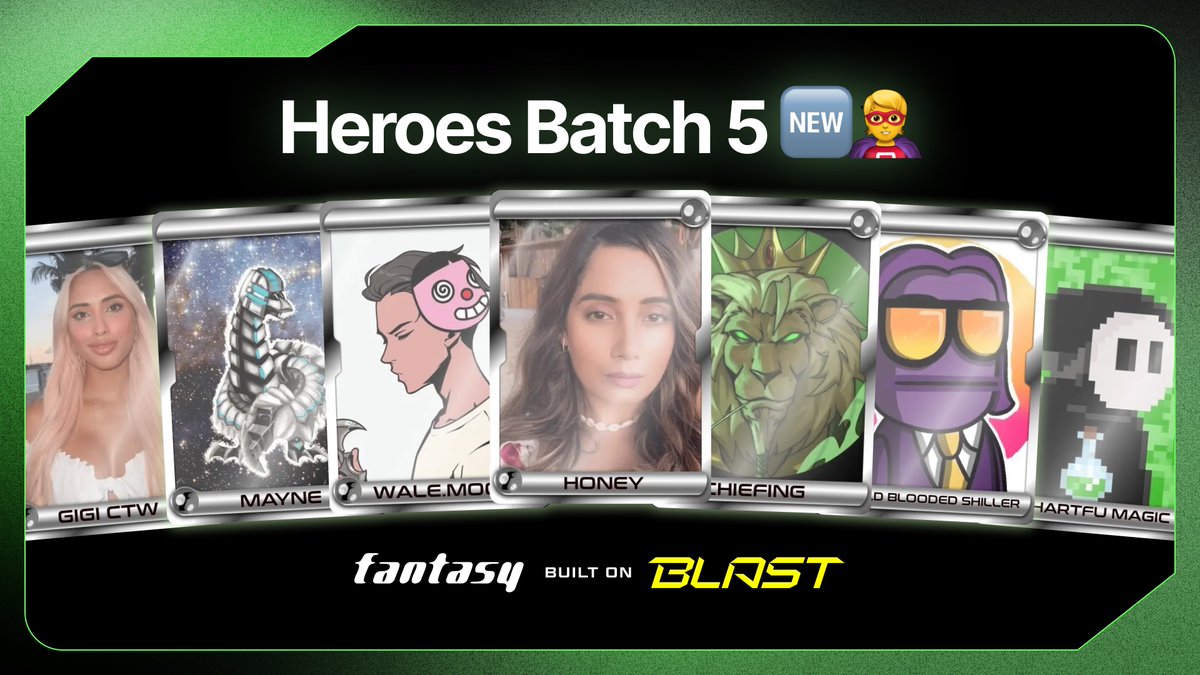 fantasy_top_'s tweet image. Say hello to Heroes Batch 5 🆕🦸

🏆 Claim Your Competition Rewards.
🔄 Swap Out Your Old Heroes.

The wait is over!

Main 17 is now complete, and the new heroes have just arrived.

Log in to the app now to claim your rewards, swap your departing heroes, and see what fate has in…