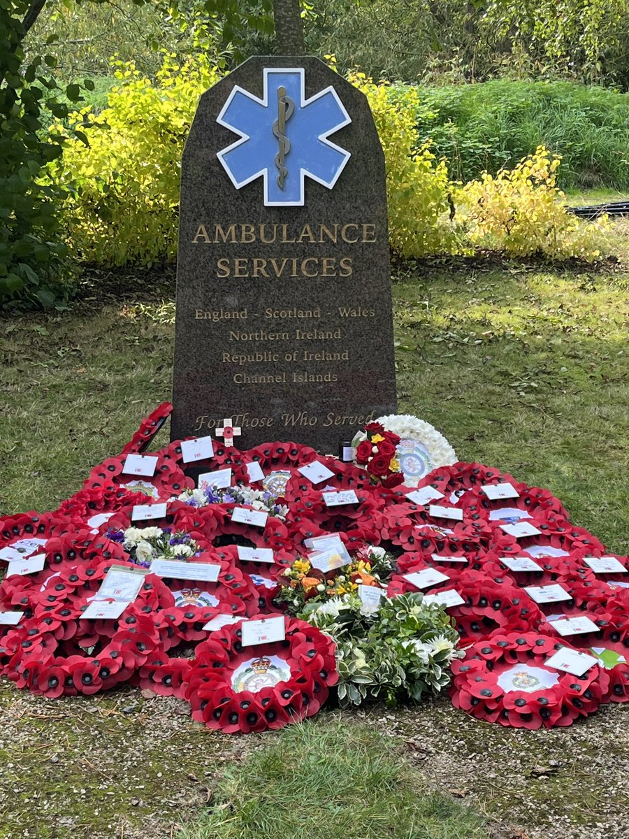 Really moving service to remember everyone who sadly died whilst in service or served within the ambulance service.  Proud to represent the Isle of Man Ambulance Service at today’s event #TASC