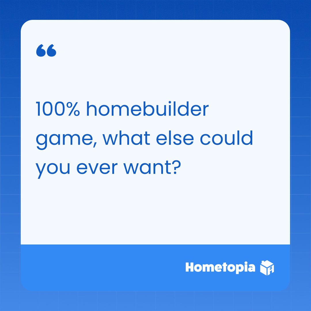 HometopiaGame's tweet image. Here&apos;s what Topians are saying about Hometopia... 

If you&apos;re building-obsessed, you&apos;re in good company!