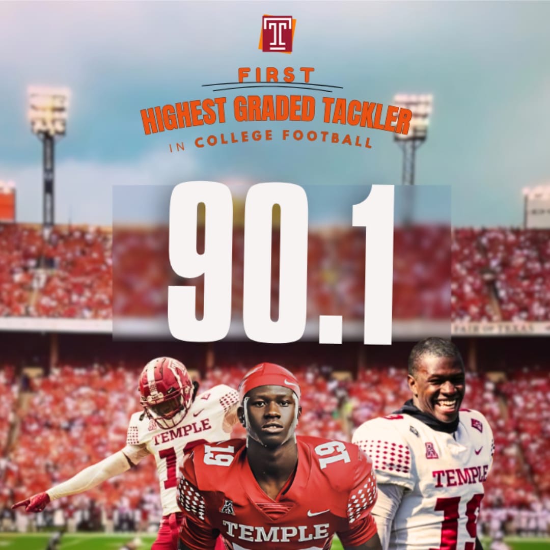 Offdafieldtv's tweet photo. Congratulations to Off Da Field special guest Andreas Keaton to being the Highest Graded Tackler in all of College Football👏🏾🫡 https://t.co/E5rV2zUflS