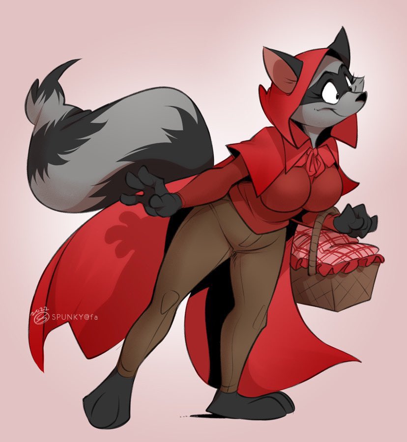 W_Mongoose's tweet photo. Figured I might as well start putting a few of my OCs out there! All art commissioned from the awesome @spunkywulf

First is my raccoon girl, Colette. https://t.co/Nrz5XJEbIi