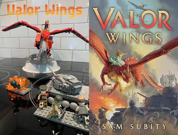 This Lego re-creation of my Valor Wings cover built by my nephew is 🔥🔥!!