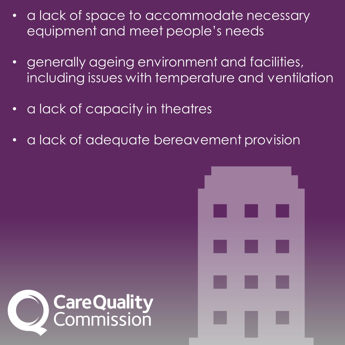 CareQualityComm's tweet photo. We are concerned about the serious safety risks this presents for women and babies. Common issues found on inspections included:
https://t.co/4bCzfKHn0H
#MaternityReport https://t.co/lpnKLv1Rsg
