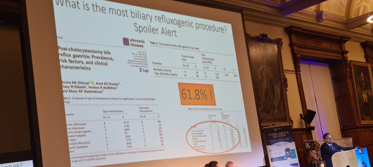 Zaher Toumi MD (@zahertoumi) on Twitter photo The most bile refluxogenic procedure is #cholecystectomy !
Prof Tolone <a href="/IBCClub1/">International Bariatric Club</a> #IBC2024 The most bile refluxogenic procedure is #cholecystectomy !
Prof Tolone <a href="/IBCClub1/">International Bariatric Club</a> #IBC2024