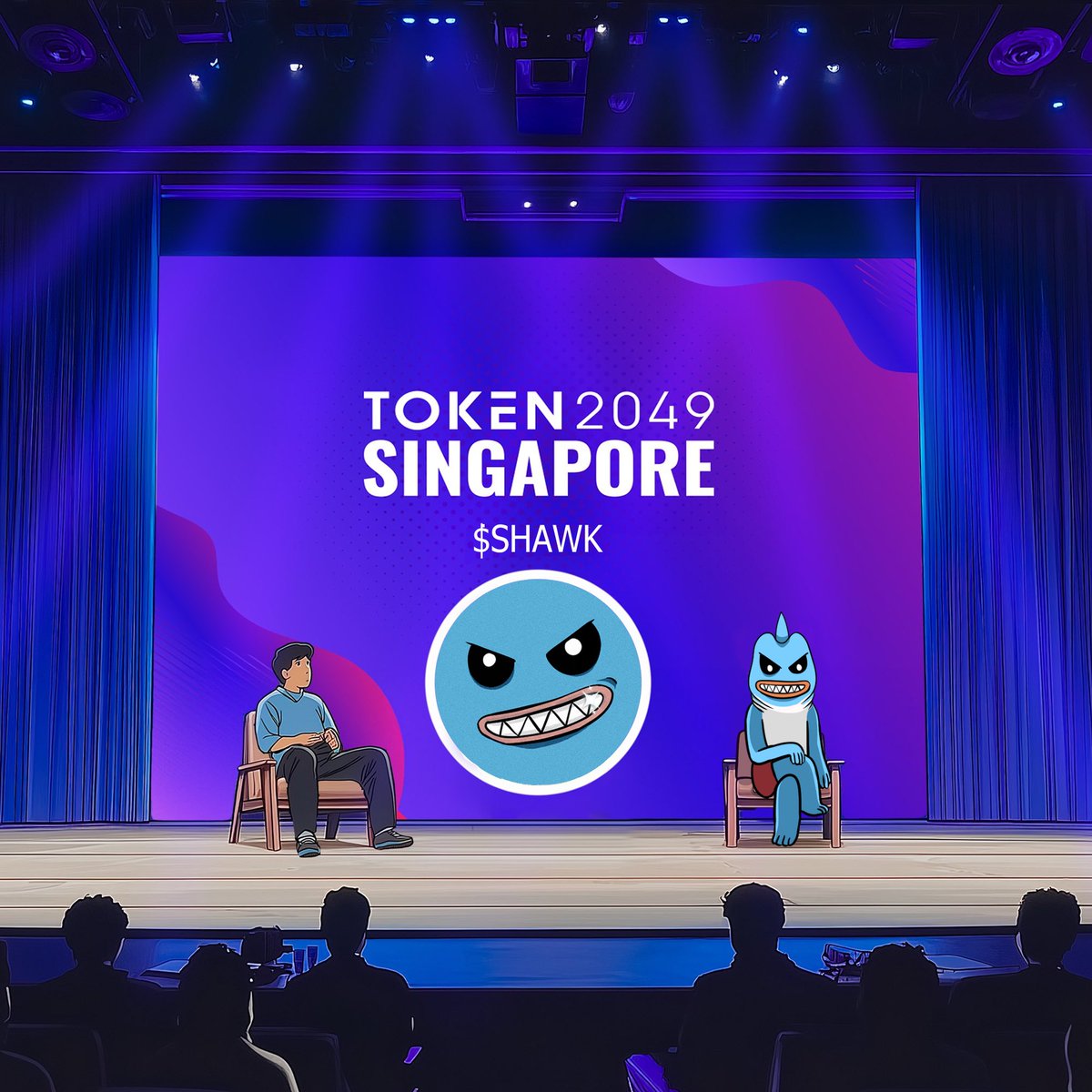 ”People need to learn how to believe in something, learn how communities are formed. It’s not about the numbers, it’s about the vibes.“ - Professor Shawk

$SHAWK #Token2049