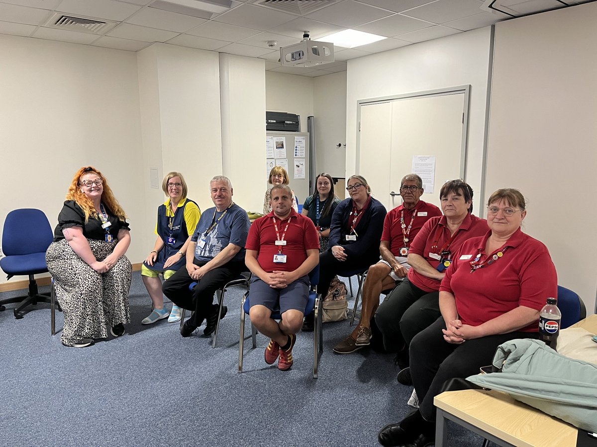 Carole from <a href="/guidedogs/">Guide Dogs</a> provided an excellent ‘Intro to Sighted Guide Training’ session this afternoon for our FLOs, volunteers &amp; voluntary services team.  Everyone learnt new tips &amp; found the session informative &amp; thought provoking 🙌👏👏#proudtobeaFLO