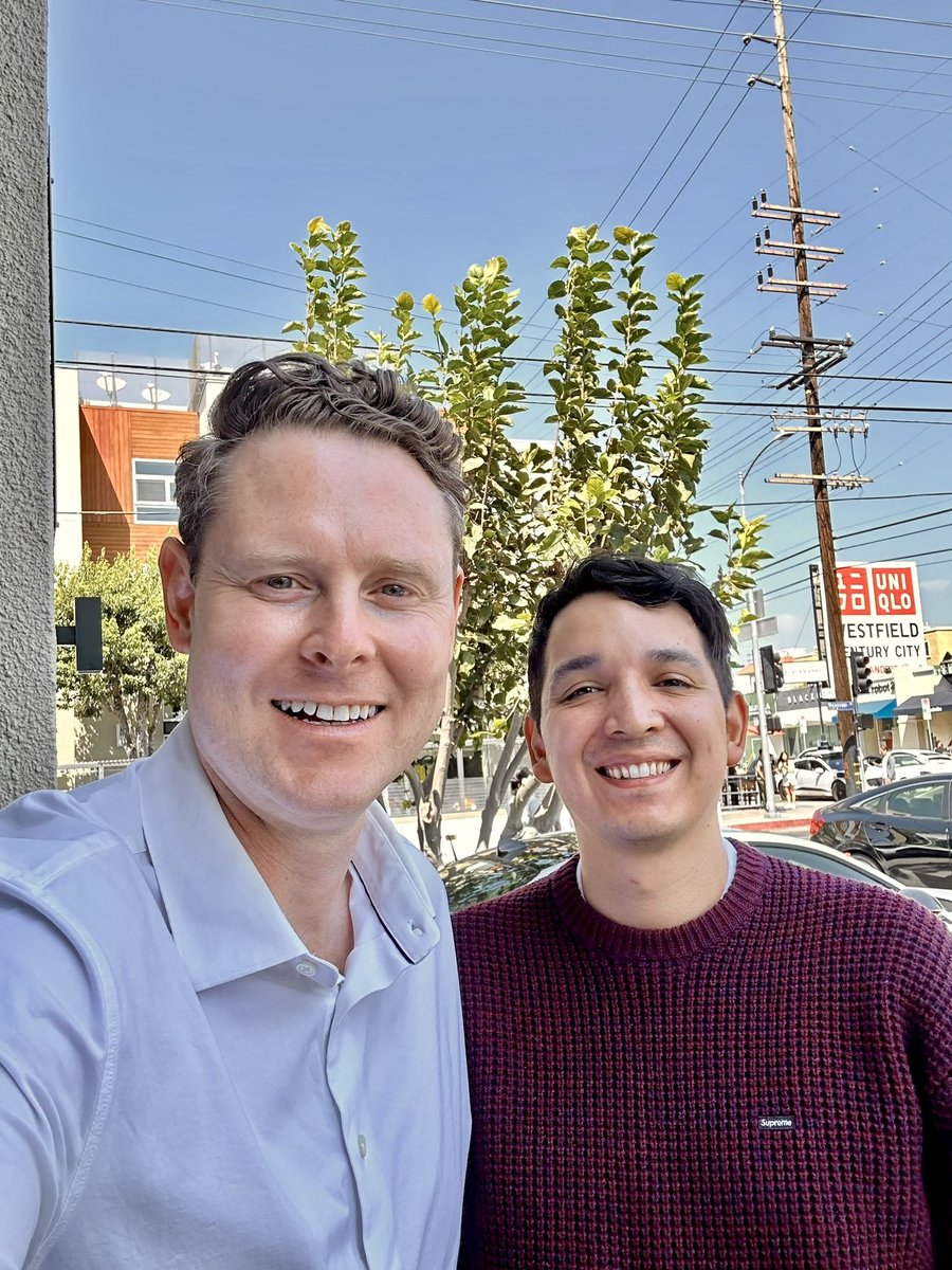 Catching up in LA yesterday and meeting in-person with our amazing clients @hirshbergfoundation for pancreatic cancer research!