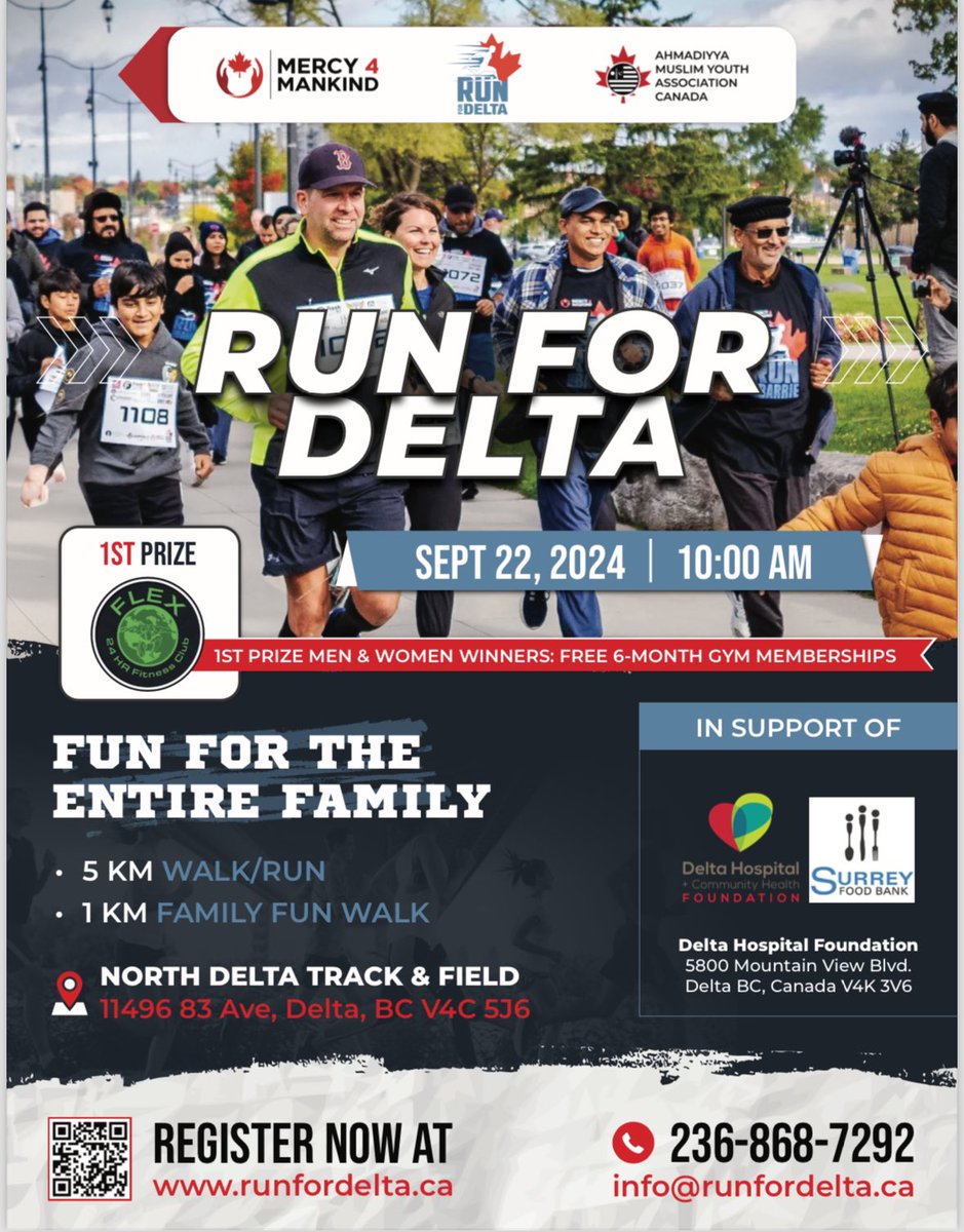 AMYACanada's tweet image. Ahmadiyya Muslim youth are hosting eight charity runs this upcoming weekend as part of the Ahmadiyya Muslim Youth Association Canada's nationwide effort to hold charity runs in communities throughout Canada.

These charity runs are organized under the banner of #Mercy4Mankind

⭐️…