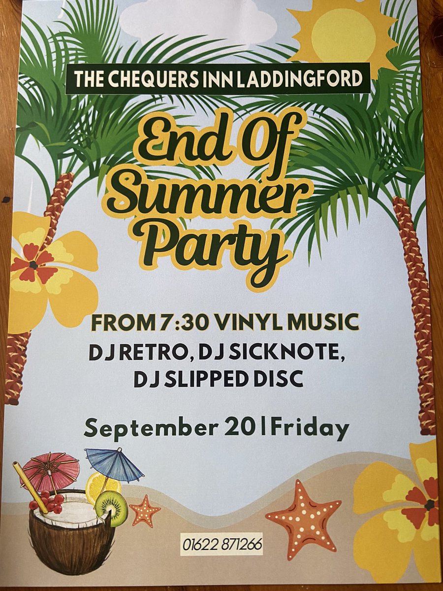 Come along  tomorrow eve for our End of Summer Party Vinyl Evening from 7pm