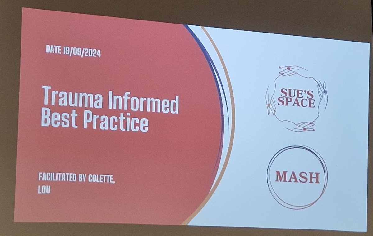 Fantastic trauma informed event today

Thanks to <a href="/MASHManchester/">MASH Manchester</a> and "Sue's Space"