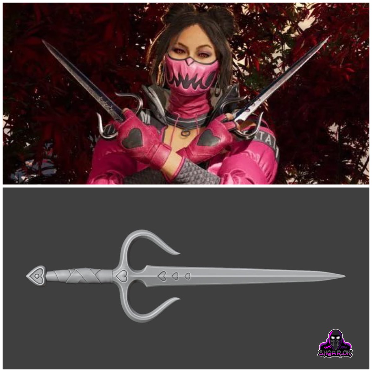 ShQarOk's tweet photo. 💜 Mileena sai  from MK1 - Heart Eater
➡️ 3D model: https://t.co/aY7UGwq3UW
💡 Designed by @ShQarOk

#mortalkombat #mileena #3dPrinting https://t.co/b9COP5bQll