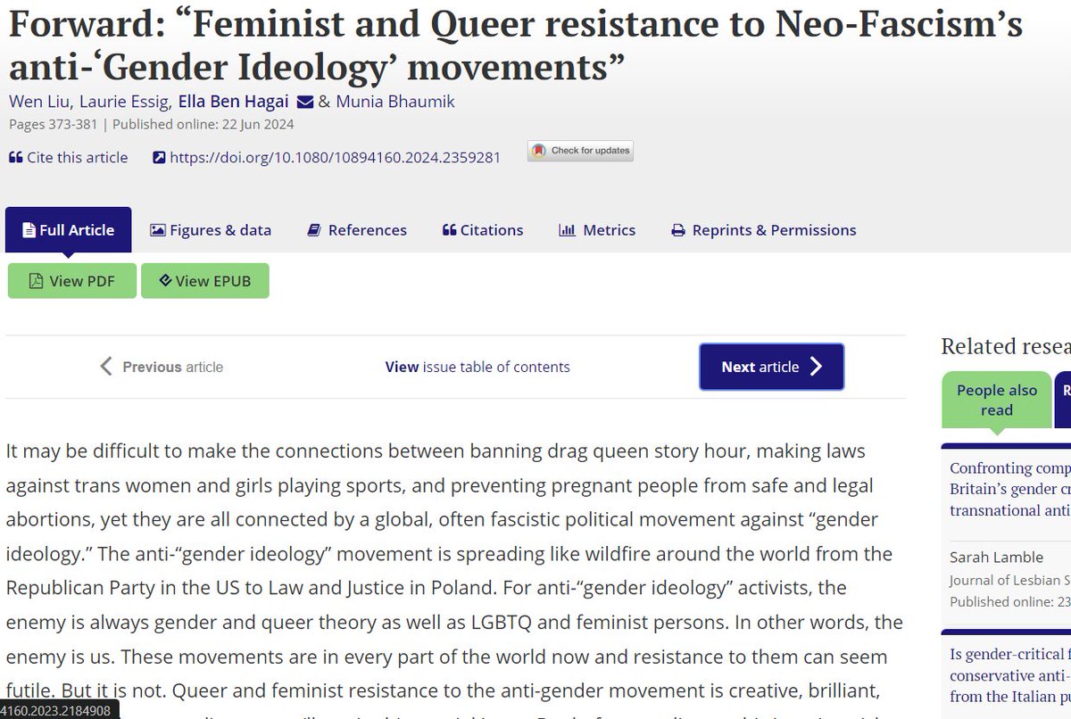 The Journal of Lesbian Studies tweet media