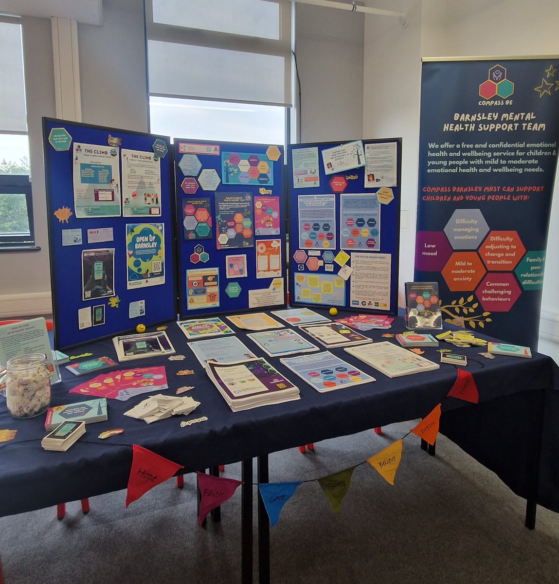 CompassBeMHST's tweet image. We&apos;re all set up and ready for Y6 Open Evening at @TrinityAcadStE 

We&apos;re looking forward to seeing students from the primary schools we are working in and letting you know all about the work we do in secondary schools too! 😀 

#SchoolTransition
