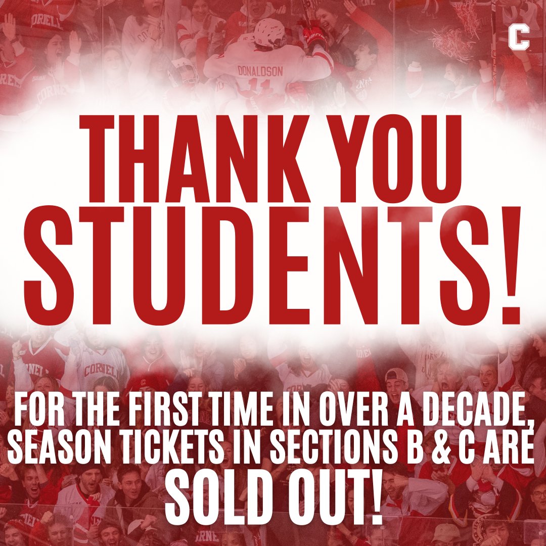 bigredtix's tweet photo. For the first time in over a decade, Season Tickets in Sections B &amp; C are SOLD OUT!! THANK YOU, STUDENTS! https://t.co/icw5aZWeJy