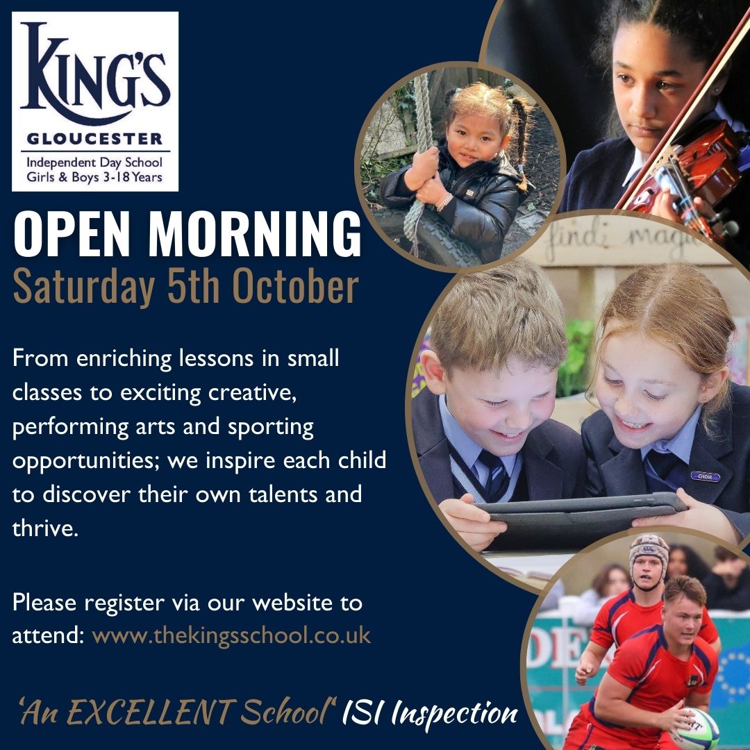 Follow our interactive Discovery Trail around school and find out more about what makes King's teaching and learning environment so unique.

To attend, please register via our website: thekingsschool.co.uk

#Kingsopenmorning
#allwelcome