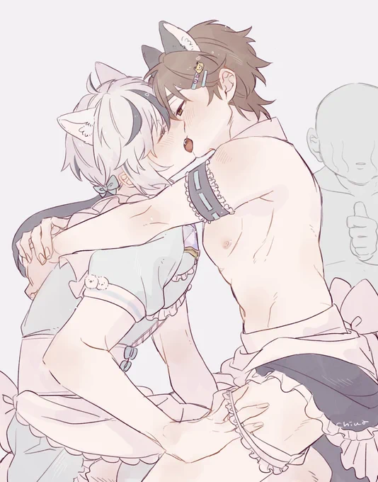 メイドさんにイチャこいていただく