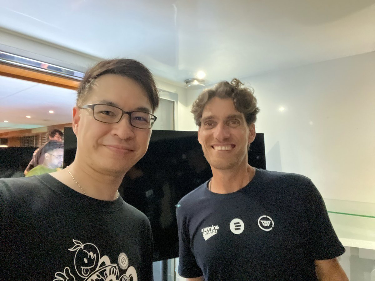 ant_chau's tweet photo. Great catch ups with @ysiu @yogevshelly @Lidadelphian and new connections at EDU.Singapore party!

Congrats to the organizing team at @TinyTapEDU &amp; @opencampus_xyz on a great event! https://t.co/k0i8ZyFbFc