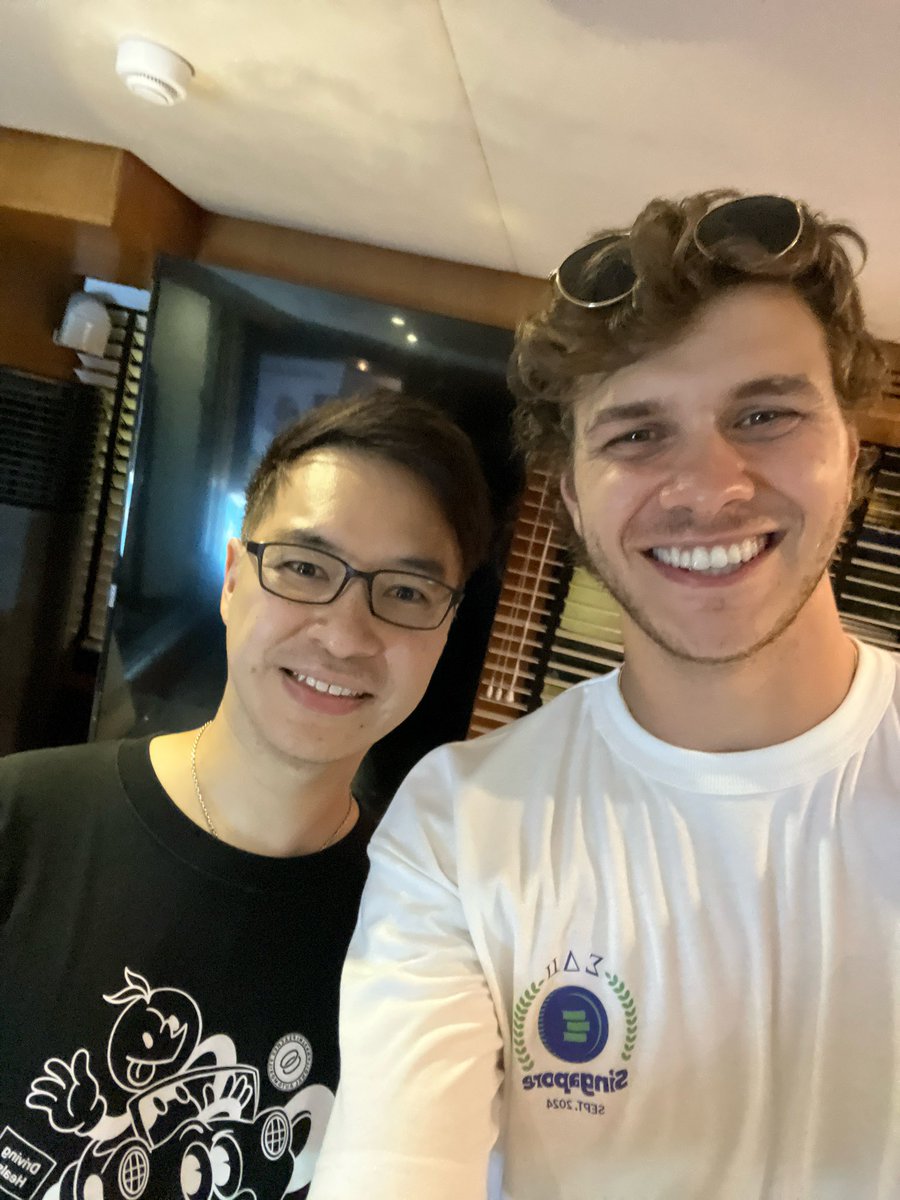 ant_chau's tweet photo. Great catch ups with @ysiu @yogevshelly @Lidadelphian and new connections at EDU.Singapore party!

Congrats to the organizing team at @TinyTapEDU &amp; @opencampus_xyz on a great event! https://t.co/k0i8ZyFbFc