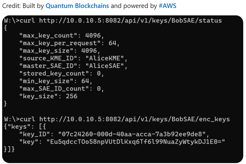🚀We are thrilled to share that an AWS Technology Evangelist, dedicated to advancing a cloud-native quantum future, has published an insightful blog post highlighting our implementation of the ETSI QKD Protocol🎉
Read the post here: linkedin.com/posts/juan-qkd…

 #QKD #AWS #Quantum