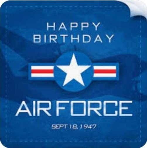 Happy Birthday to the Air Force. 
Thank you for your service. 
Today is National Cheeseburger Day. 
What makes the perfect cheeseburger?