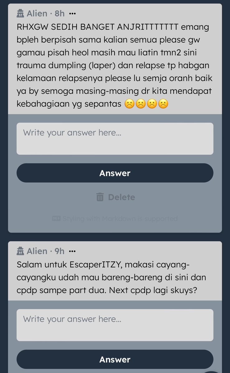 GuideJiwa's tweet photo. @EscaperCHAERY @EscaperRYUJIN @EscaperLIA ITZY kenapa ya cpdp langgeng gak kayak ESCAPERTBZ.

Tunggu ya S2 GOM waktunya? kaga tau kapan tunggu aje dah

@EscaperYH I love you. 

Terima kasih juga ya dear sender dan semua escaper yang udah mau nemenin dan ngeramein CA ini. https://t.co/E9yW8HaUcL