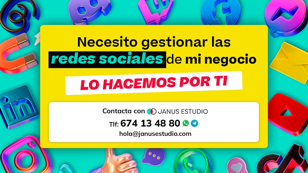 ¿Buscas a alguien que te lleve las redes sociales con un poco de gracia, inteligencia y cariño? 

Nosotras te gestionamos todo el lío con copys de calidad y contenido gráfico y audiovisual propio, ajustado a los objetivos de tu empresa. 

👐 Consúltanos sin compromiso.