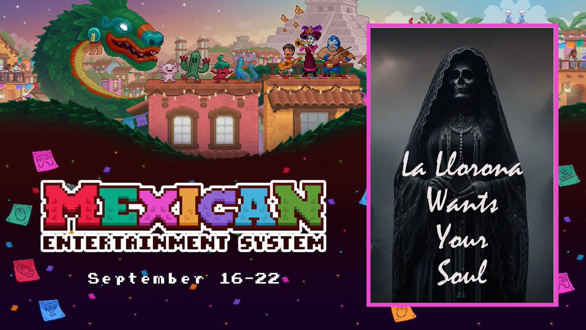 Muchos juegos #hechoenmexico están disponibles en esta venta especial en #STEAM incluyendo nuestro próximo  juego de terror, en vez de asustarse hoy con un #sismo mejor escapen de la LLorona. Búsquenos y den Wishlist y apoyen el mercado nacional #indie

store.steampowered.com/sale/mexicanen…