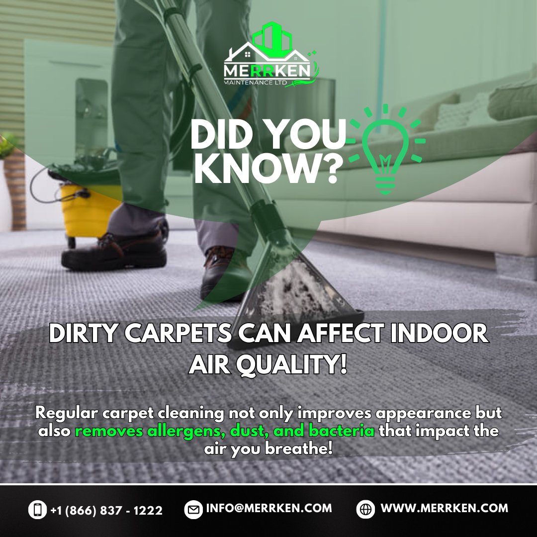 🌟 Breathe easier and enjoy a cleaner home or office with our expert carpet cleaning services.
📞 Call us at +1 (866) 837 - 1222 or visit merrken.com to schedule your carpet cleaning today!