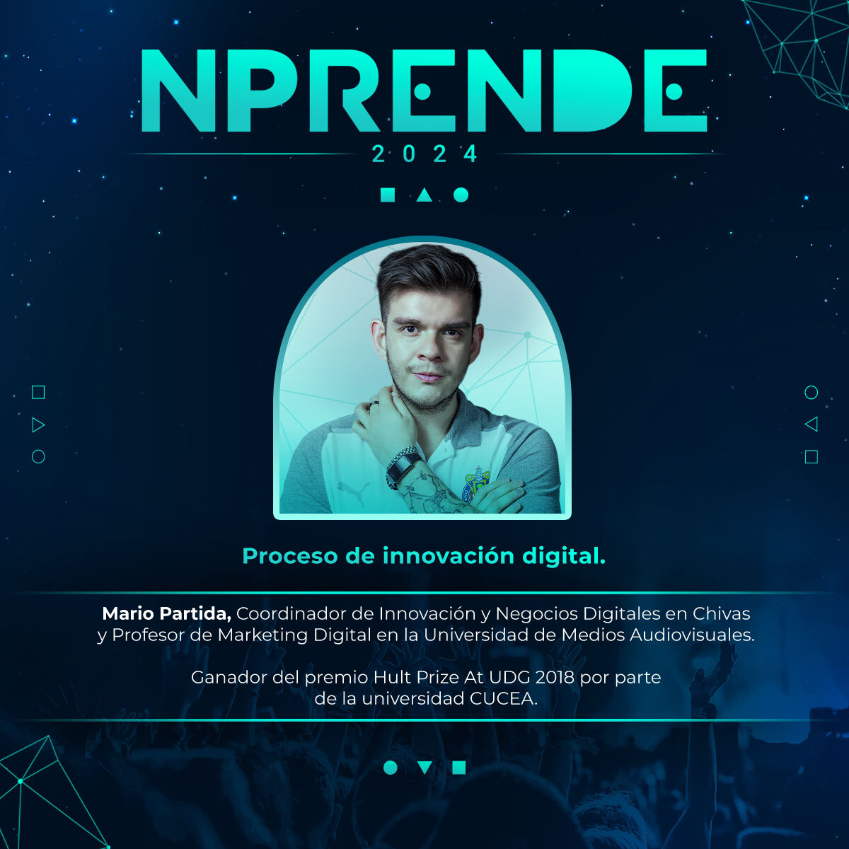 Mario Partida, expandirá al máximo tu visión en el tema de Innovación Digital. 📲 😎

Él formará parte de <a href="/Chivas/">CHIVAS</a> y estará presente este sábado en Nprende.  

¿Ya tienes tus boletos? 
Cómpralos en CREO, Cedis y en este enlace ➡️ bit.ly/3XbdfAz

.
.
#OMNILIFE #NFuerza