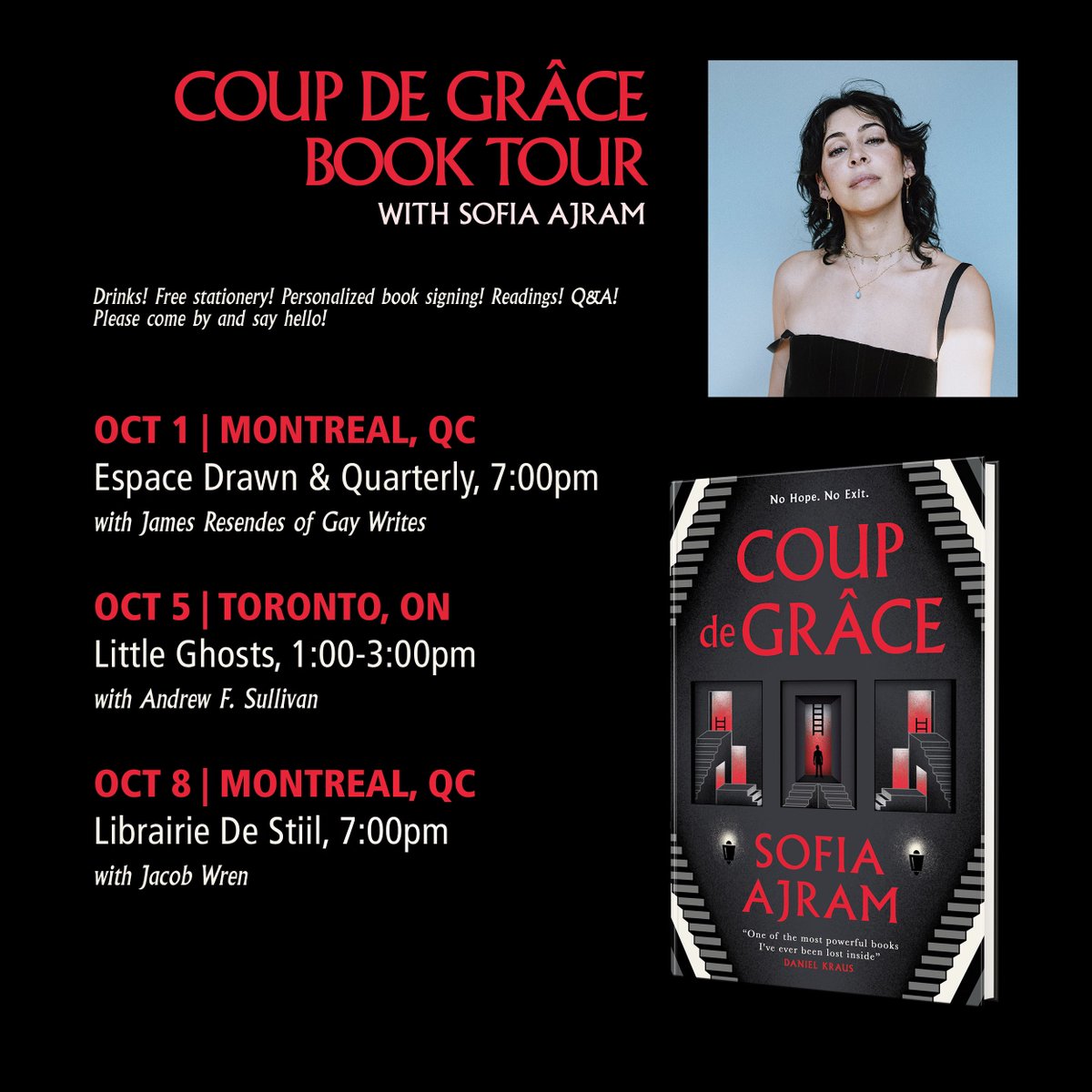 My first ever book tour!! It’s mini but mighty! Please, please come by and say hello.