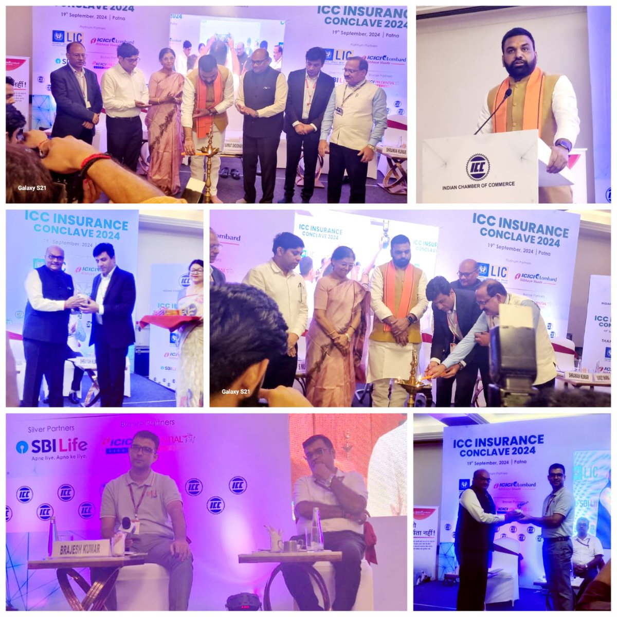 BrjPandey's tweet photo. Got chance to present my views on insurance penetration and awareness in as @ICICILombard  participated in @ICC_Chamber Indian Chamber of Commerce Insurance Conclave 2024,* at Patna, Bihar. In presence of @samrat4bjp Dy CM.

#insurance
#irdai https://t.co/OUk5LvK5la