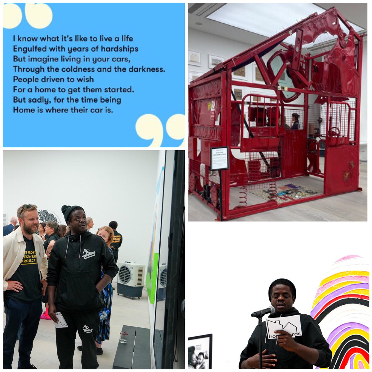 As part of Prince William’s <a href="/HomewardsUK/">Homewards</a> Homelessness: Reframed exhibition <a href="/SurfingSofas/">Surfing Sofas</a> created Spectra of Displacement, a poetic exploration of homelessness, capturing the diverse and complex experiences of those affected.

Surfing Sofas is a poet whose work focuses on