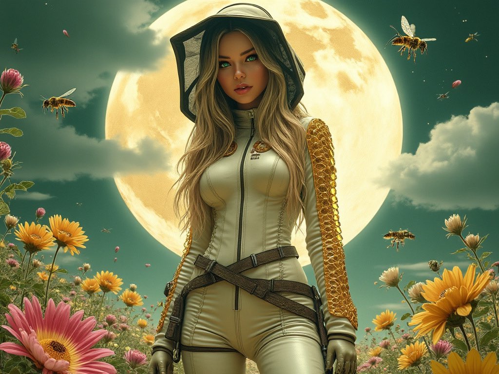 CopperWilde's tweet image. ☀️ 🥀 🐝 * •
Grok and I had some fun together this morning. 
Saving bees, making flowers, &amp;amp; feeding life one day at a time! 💕
#OperationPollination