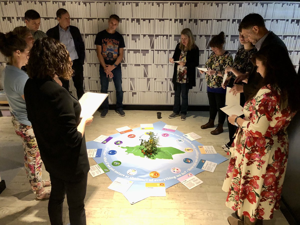 GrahamMakepeace's tweet photo. It was a privilege to be part of @CartooningMonk’s final exhibition as the UNESCO Biosphere IoM Artist in Residence with @manxnature (supported by @IOMArtsCouncil) today. Some great ideas came out of the ‘Reimagining our Biosphere’ game 🌍 #TeamWilder https://t.co/lcO5cO5klX