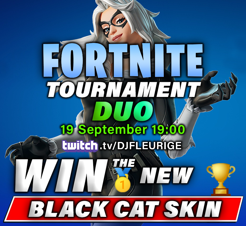 DJFLEURIGE's tweet photo. WE BACK AGAIN!! NEW BLACK CAT SKIN DUO BUILD TOURNAMENT!! Tune in https://t.co/75r98CEfCo Follow Twitch, TikTok and Join Discord Server to Enter Cup. Last Black Skin Cup, next one is the Rubius Icon Skin Saturday at 14:00 GMT +2 #Fortnite #Skin #VBucks #Cup #Tournament #Twitch https://t.co/zIPKsl1QGo