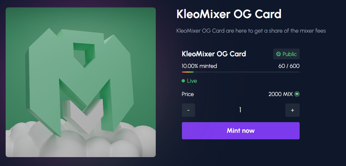 🚨 Reminder to all creators: 

You can activate your mint in tokens other than $ALPH! 
Choose any token from the Alephium ecosystem. 

Here's an example with <a href="/KleoMixer/">KleoMixer ℵ</a>

#Alephium #Alphaga $ALPH