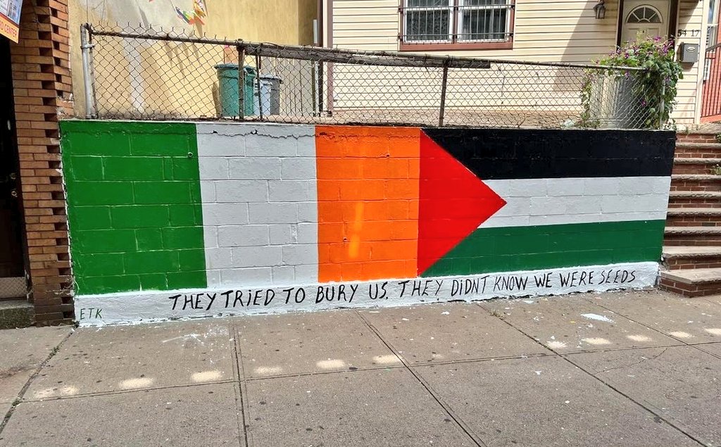 New mural in Woodside, Queens, NYC.